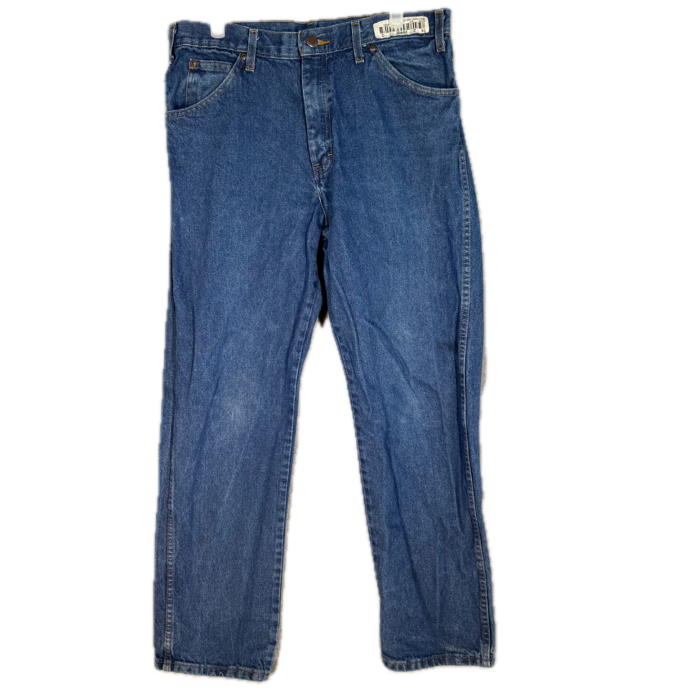 Dickies Jeans Men's 34x32 Blue Denim Regular Fit Straight Leg Workwear